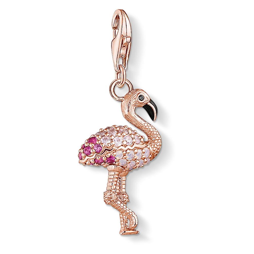 Gold flamingo charm hotsell